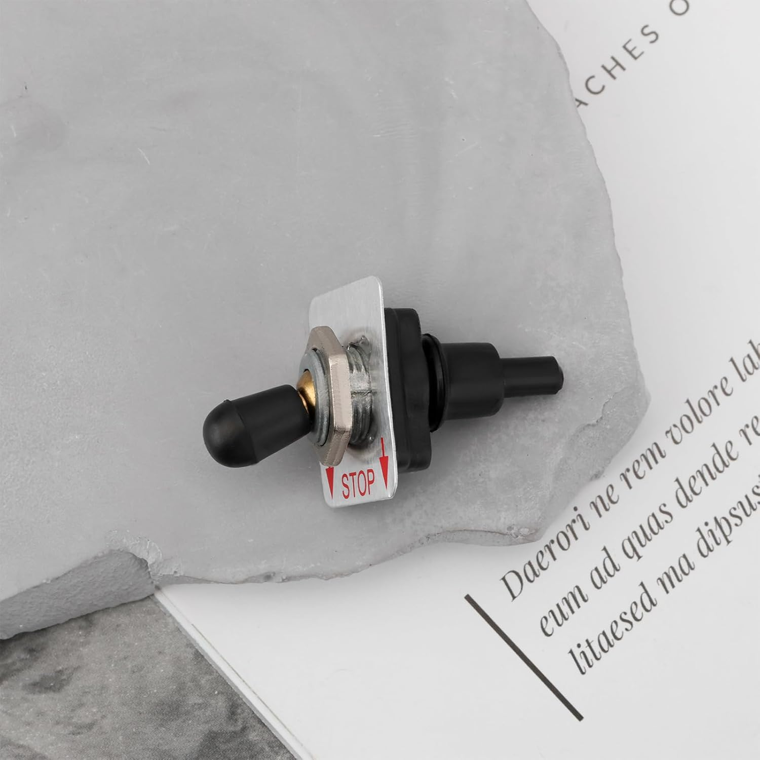 2Pcs Cut-Off Saw Engine Stop Switch 1121-430-0200 Replacement Part 1110-430-0202 Engine Rocker Switch Compatible with Stihl 030 031 032 041 041Av 045 051 056 075 image number 2