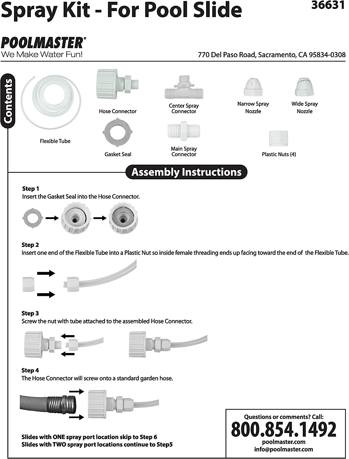 Poolmaster 36631 Spray Kit for Swimming Pool Slide, Water Slide image number 6