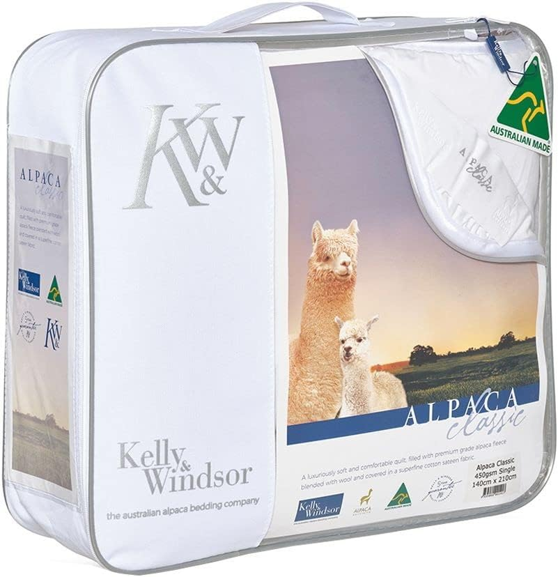 Kelly & Windsor Alpaca Classic His and Hers Quilt, Queen