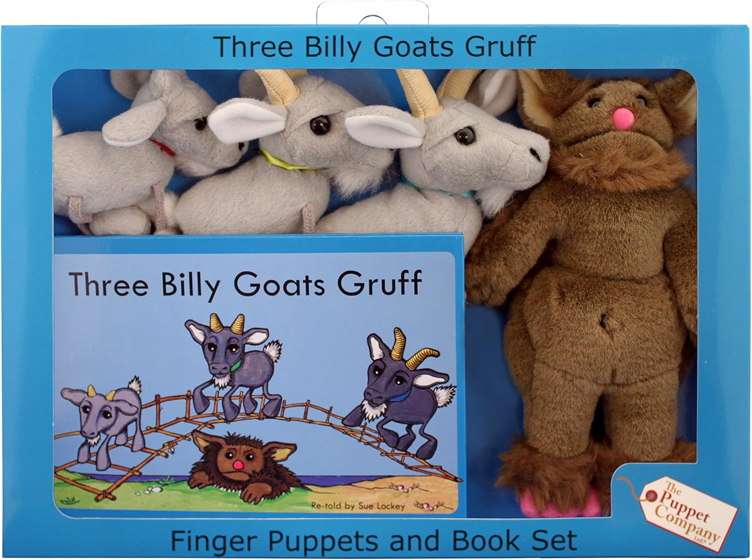 Traditional Story Sets 3 Billy Goats-W/Finger Puppets