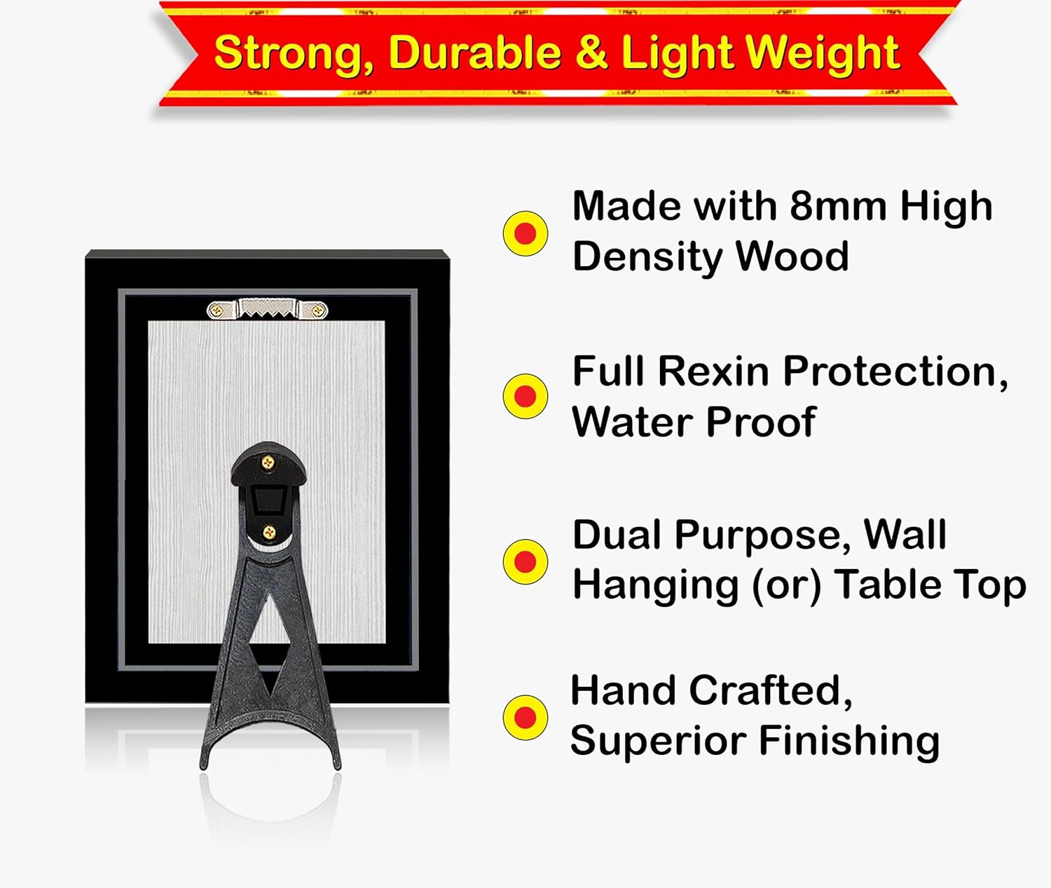 Lord Gopala Krishna Murali Gopal Cow Calf Wall Painting Framed Home Decor (Wood,Matte,Brown,Small Size,6 X 8 Inch) B683S