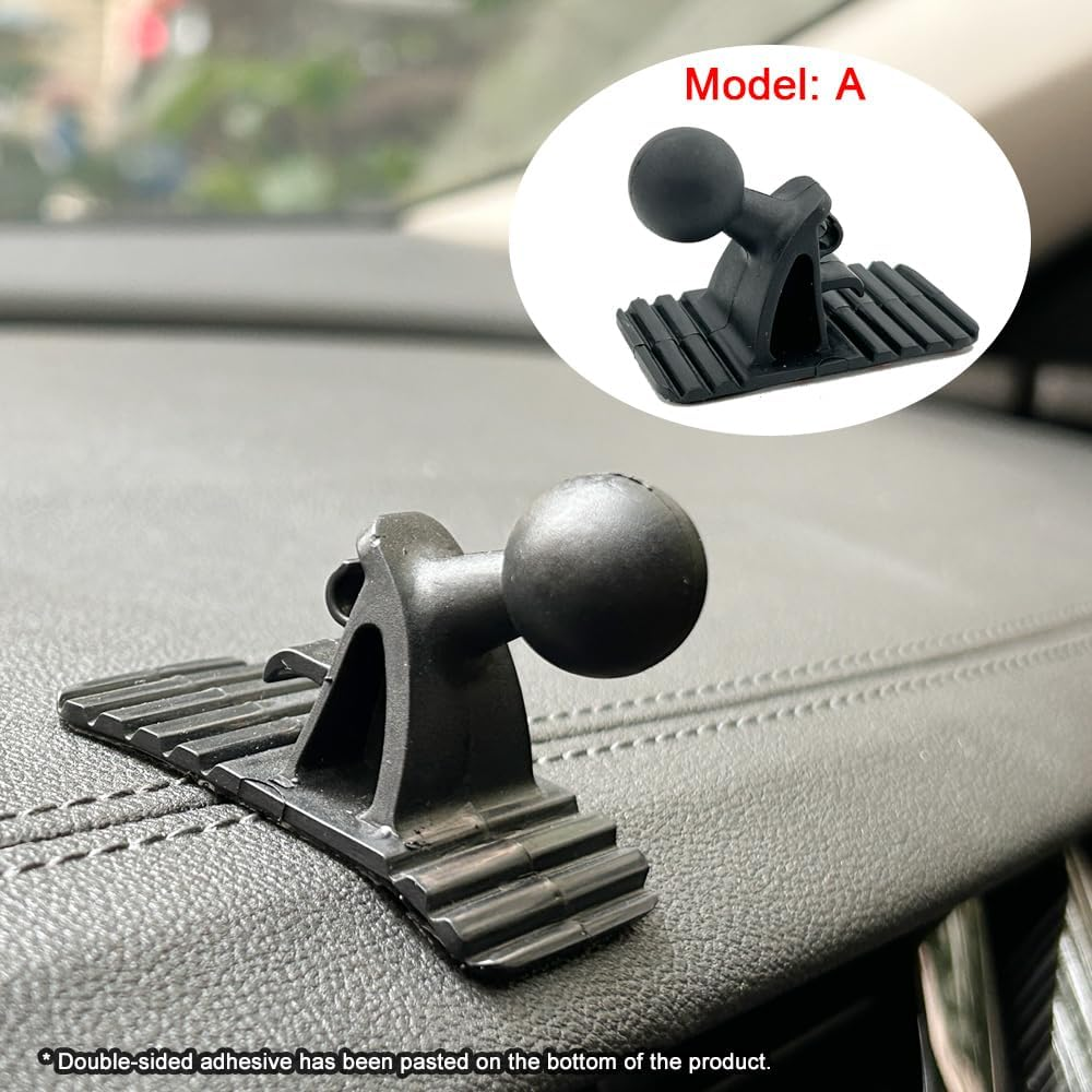 Car Mobile Phone Bracket Dashboard Pasting Base 17Mm Ball Head. There Will Be No Residue after Remove.Accessories Can Be Pasted on the Curved Operation Table. (Model a + Model D) image number 1