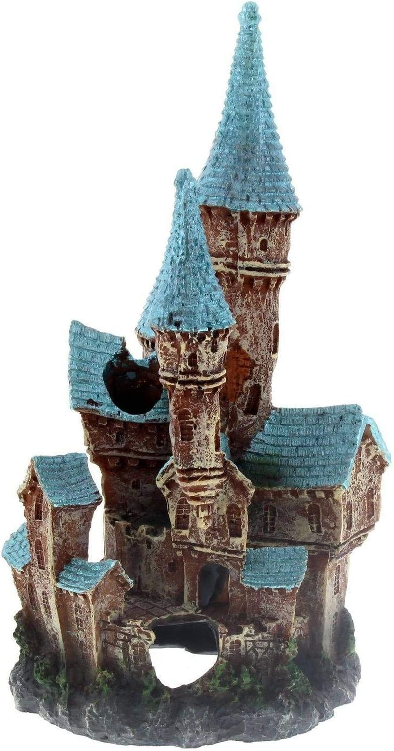 Ornament Ruined Underwater Castle Blue Large Kongs Non Toxic Aquarium Fish Deco image number 6