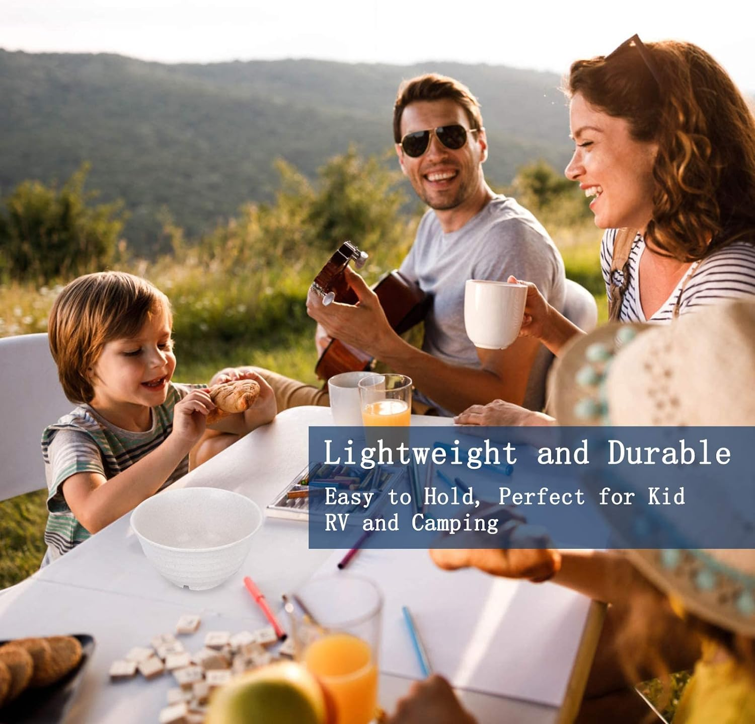 Unbreakable Cereal Bowls 30OZ Set 8 Microwave and Dishwasher Safe BPA Free E-Co Friendly Deep Soup Bowl for Cereal, Salad, Soup, Rice image number 1