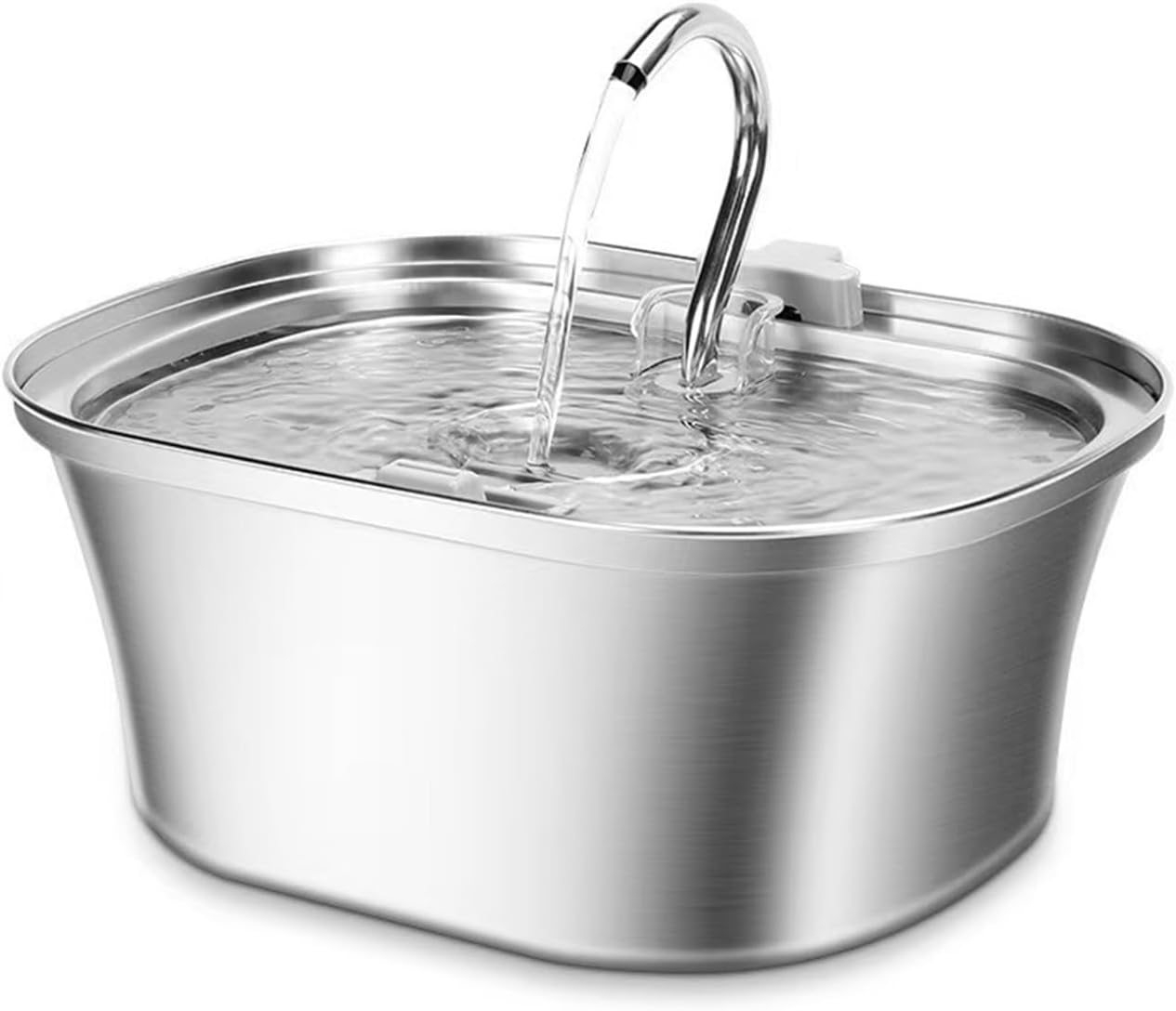 Cat Water Fountain, 3.2L Stainless Steel, Automatic Cat Water Dispenser Bowl - Watering Supplies image number 4