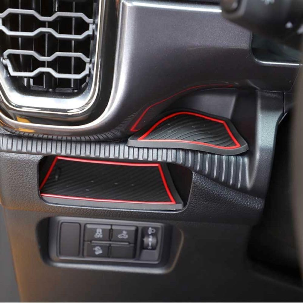 19Pcs Door Slot Mat Compatible with Ford Ranger Xl/Xlt/Lariat/Raptor 2023 2024 Accessories Door Compartment Cup Center Console Liners image number 2