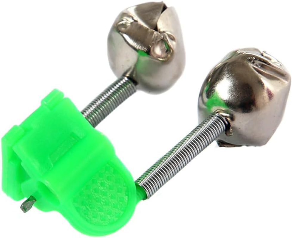 100Pcs Fishing Rod Bite Alarms, Tackle Loud Dual Alert Bells Fishing Rod Bite Alarm Bell, Special Double Bell the Signal Is Crisp and Loud, Accurate image number 1