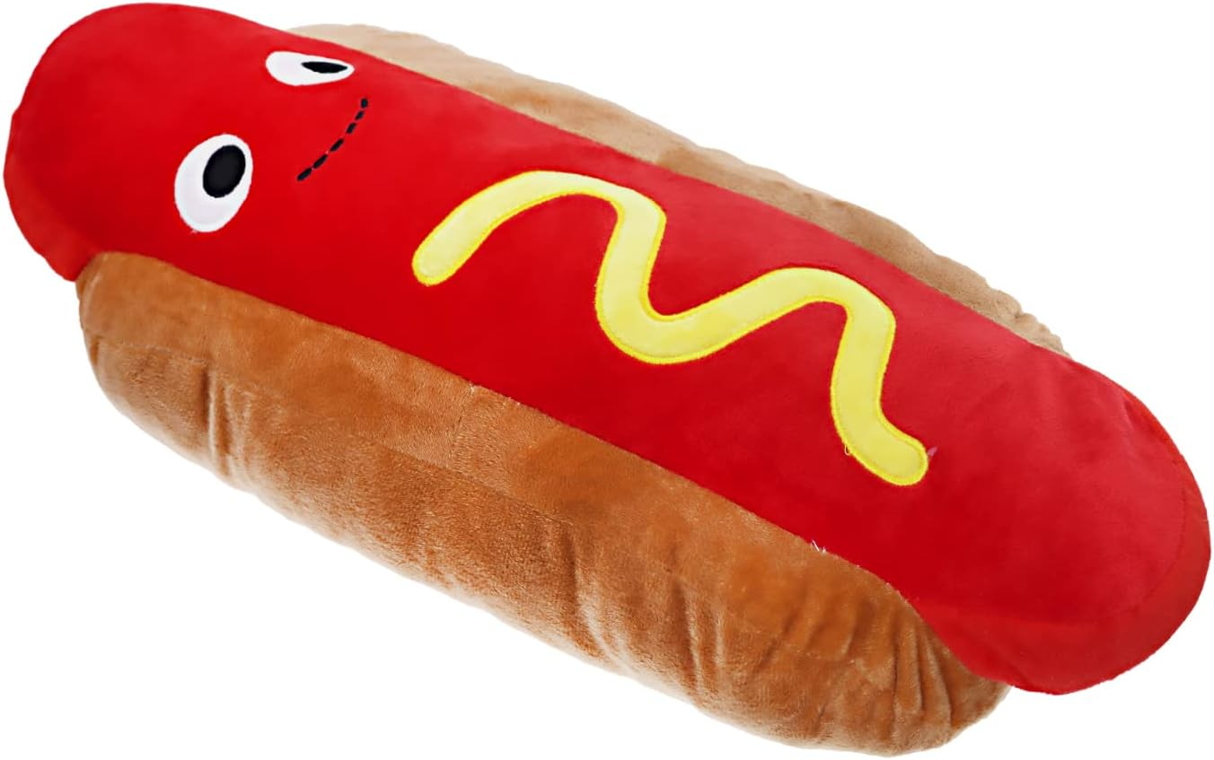 Bettli Hot Dog Pillow Food Plush Stuffed Pillow Throw Pillow Cushion Plush 18 Inches image number 1