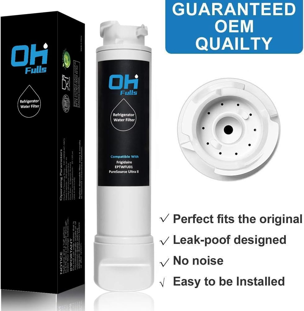 Fridge Water Filter Compatible with Electrolux & Westinghouse EPTWFU01 807946705 WSE6870SA EPTWFU01T WHE6874SA ULX220 EPTWFU01C EWF02 4562222 012505454226 807946701 ACC024 A13402905 (3-Pack) image number 5