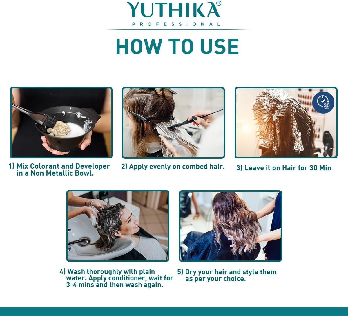 Yutika Professional Creme Hair Color 100Gm Light Beige Blonde 8.13 - Light Beige Blonde 8.13 image number 4