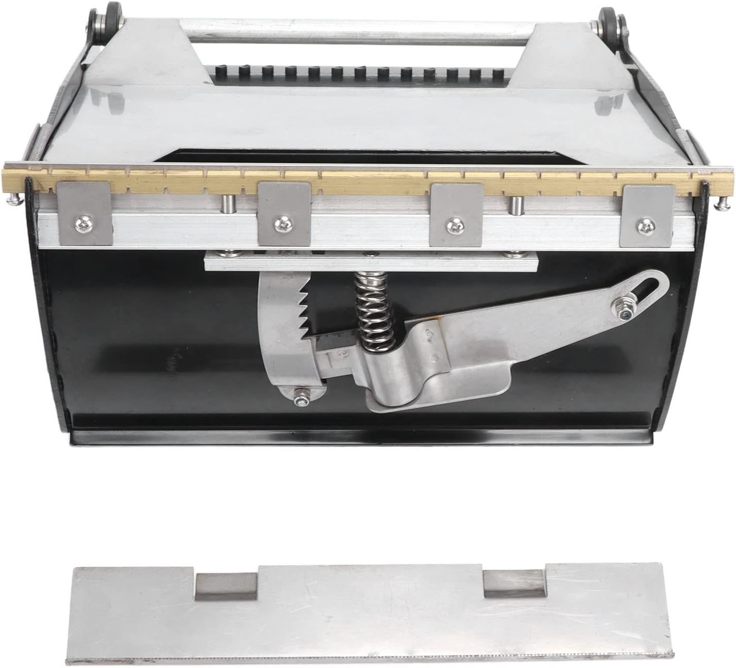 Drywall Flat Finishing Box, Aluminum Alloy Wallboard Mud Compound Putty Powder Finishing Box, Wall Plastering and Scraping Flat Box Tool for Wall Painting (8 Inch) image number 5