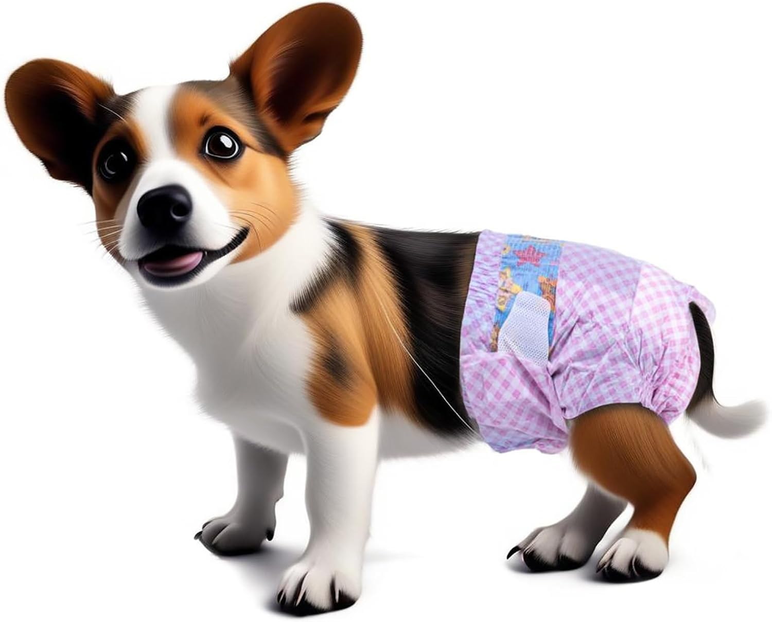 All-Absorb Disposable Female Dog Diapers, Doggie Period Diapers for Female Dogs in Heat, Incontinence, Diaper with Wetness Indicator (10 Count) image number 2