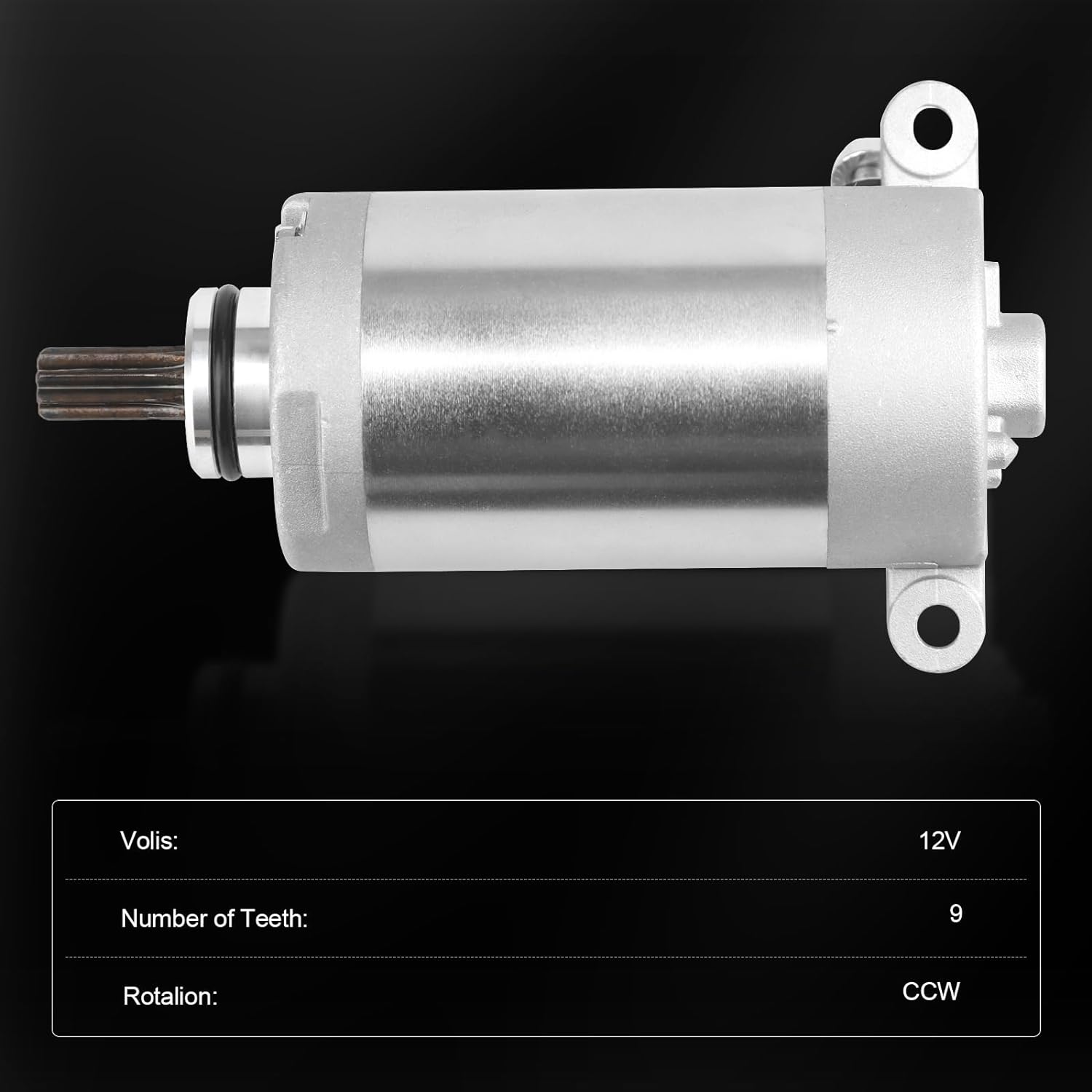 Starter Motor 21163-1266 Compatible with Kawasaki Bayou 220 1988-2002, Bayou 250 2003-2011, Replace# 0454952 0453478