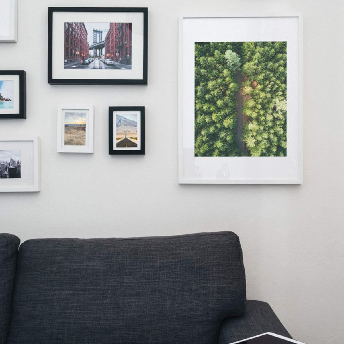 10Pcs Picture Mounts for Frames,11.5 X 8 Inch Photo Mounts Picture Matting,A4 White Frame Mat for 7.5 X 5.5 Inch Photo Image (White)