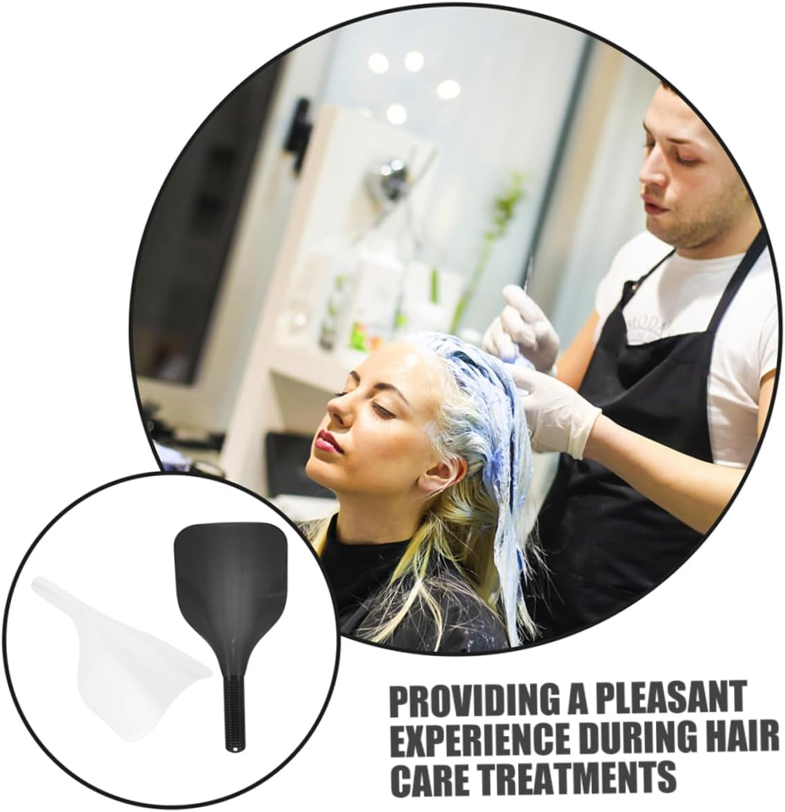 2Pcs Haircut Guard Hairdressing Facial Shield for Barbershop Cover for Hairspray Barber Supplies for Hairdressing and Makeup image number 2