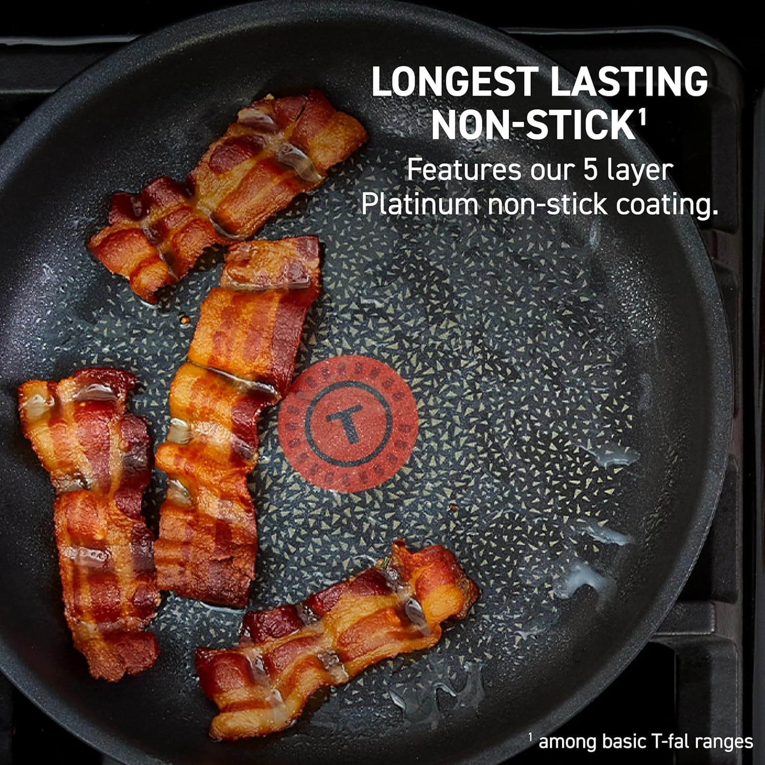 T-FAL Ingenio Nonstick 3 Piece Fry Pan Set Induction Stackable, Detachable Handle, Removable Handle, RV Cookware, Cookware, Pots and Pans, Oven, Broil, Dishwasher Safe Black image number 5