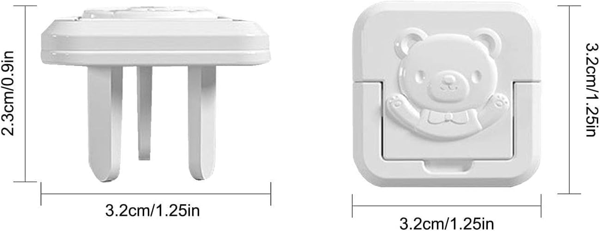 [UPGRADE 2.0] Outlet Covers Baby Proofing with Hidden Handle (24 Packs),Outlet Plug Covers 3-Prong for Baby Safety,Socket Cover Protector Cap to Prevent Your Child from Power Shock Hazard,Aus Standard image number 2