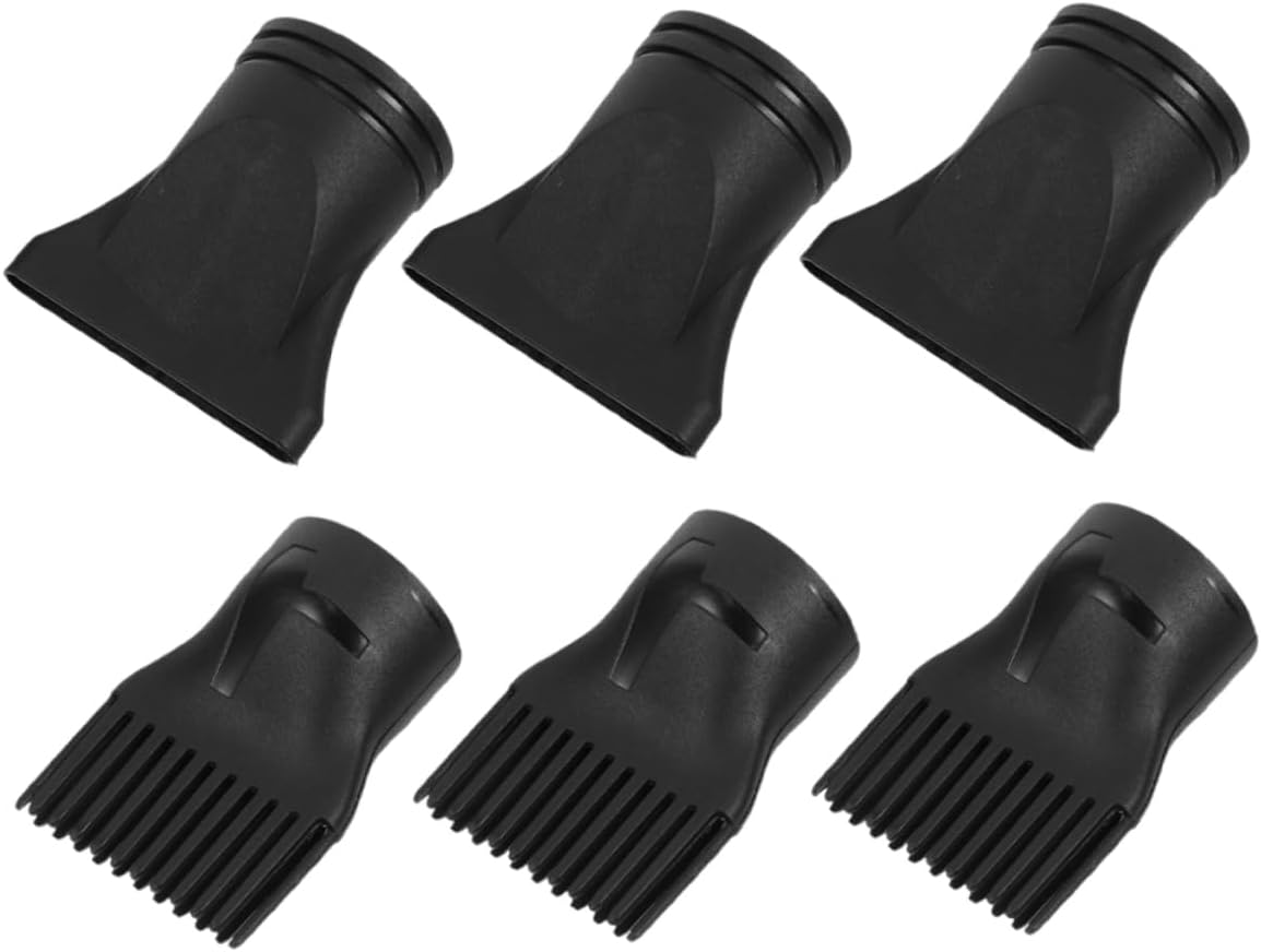 Hohopeti Travel Hair Dryer Nozzle Set 6 Pcs Plastic Diffusers Concentrators Easy Styling Safe for Business Trips image number 6
