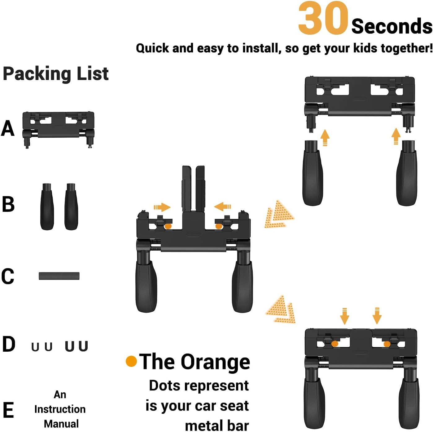 Car Headrest Pillow,Thickened Memory Foam Road Pal Car Seat Headrest,Neck Support Pillow,180&deg; Adjustable Car Headrest, U Shaped,Travel Car Sleeping,Suitable for Kids and Adults (Black) - Black-1 image number 2