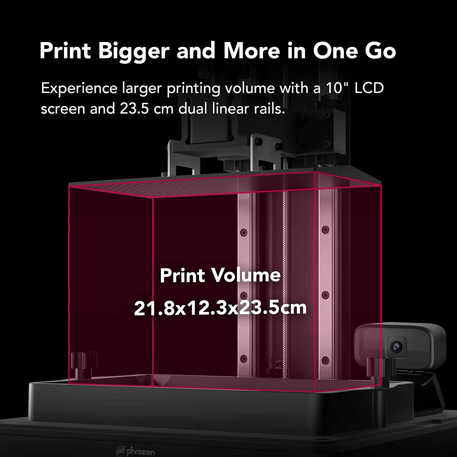 Phrozen Sonic Mighty 8K Resin Printer | 10.1" Desktop 3D Printing Machine | 28&Mu;m High Resolution Mono-Lcd Screen | Suitable for Medium & Small Prints - Printing Volume 21.8X12.3X23.5 Cm image number 4