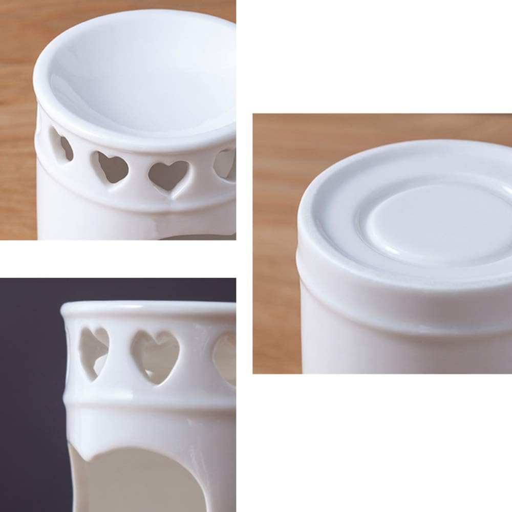 Sculpture Statue Antiques Collectables，Ceramic Tealight Candle Holder Oil Burner, Essential Oil Incense Aroma Diffuser Furnace Home Decoration Romantic image number 4