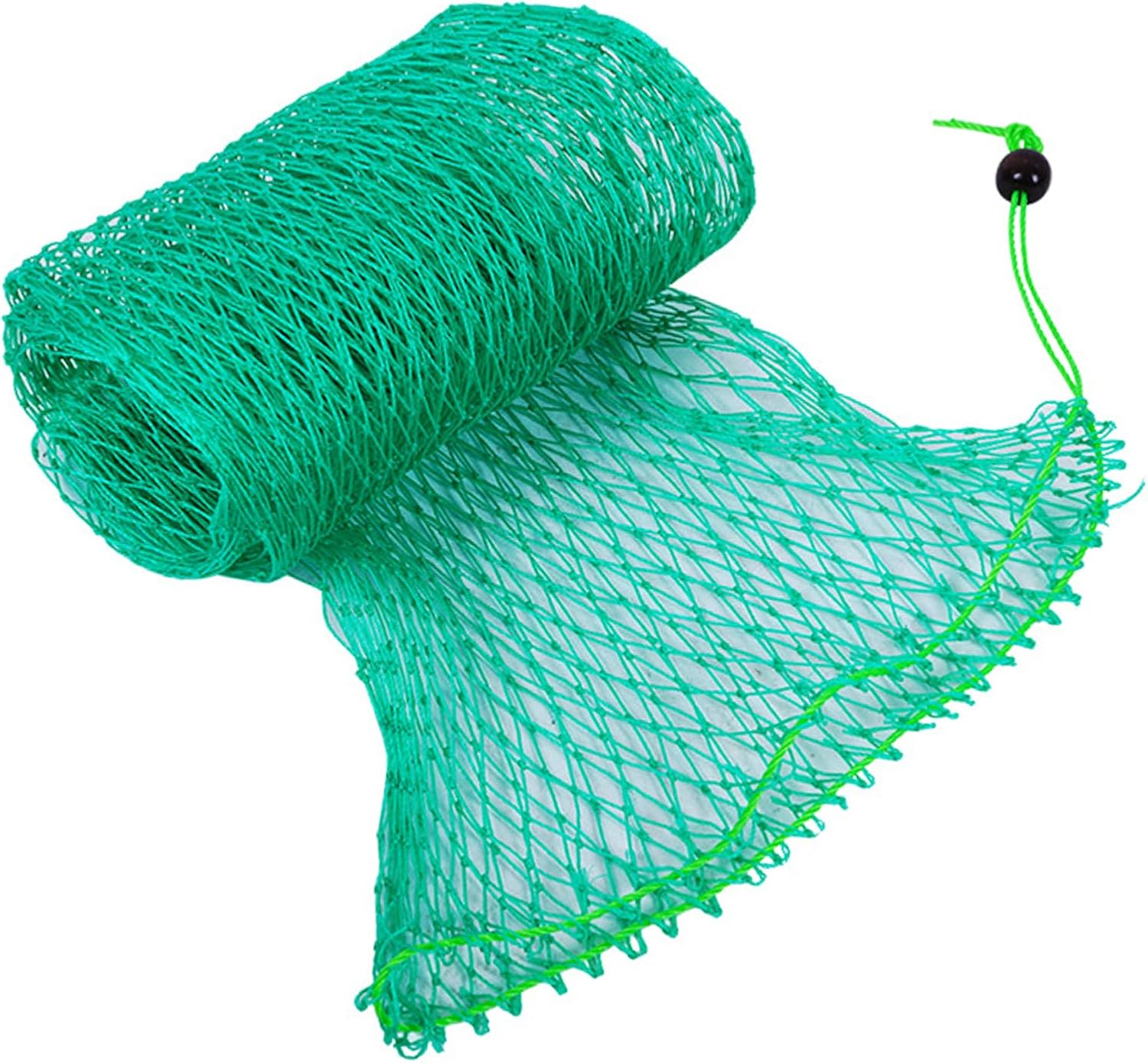 Fishing Net Bags, Folded Fishing Bait Trap Net, Drawstring Fish Storage Mesh, Foldable Fish Keep Net Diving Bags, Long Fishing Mesh, Length Trap Net for Shrimp, Shrimp, Crabs, Lobster (1.5M) image number 2