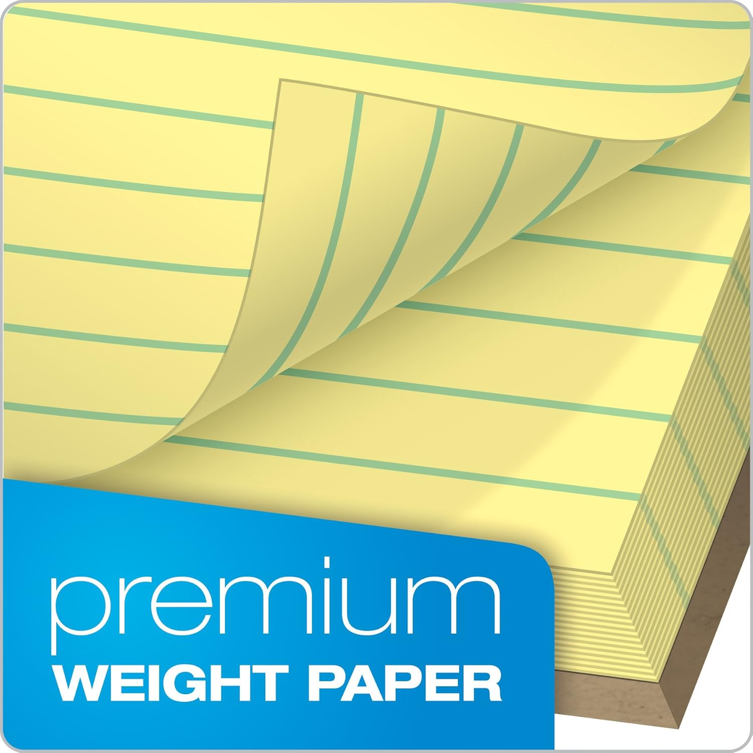 TOPS 8.5 X 11 Legal Pads, 6 Pack, Premium Docket Gold Brand, Narrow Ruled, Thick Yellow Paper, Sturdy Back, 50 Sheets, Made in USA (63941)