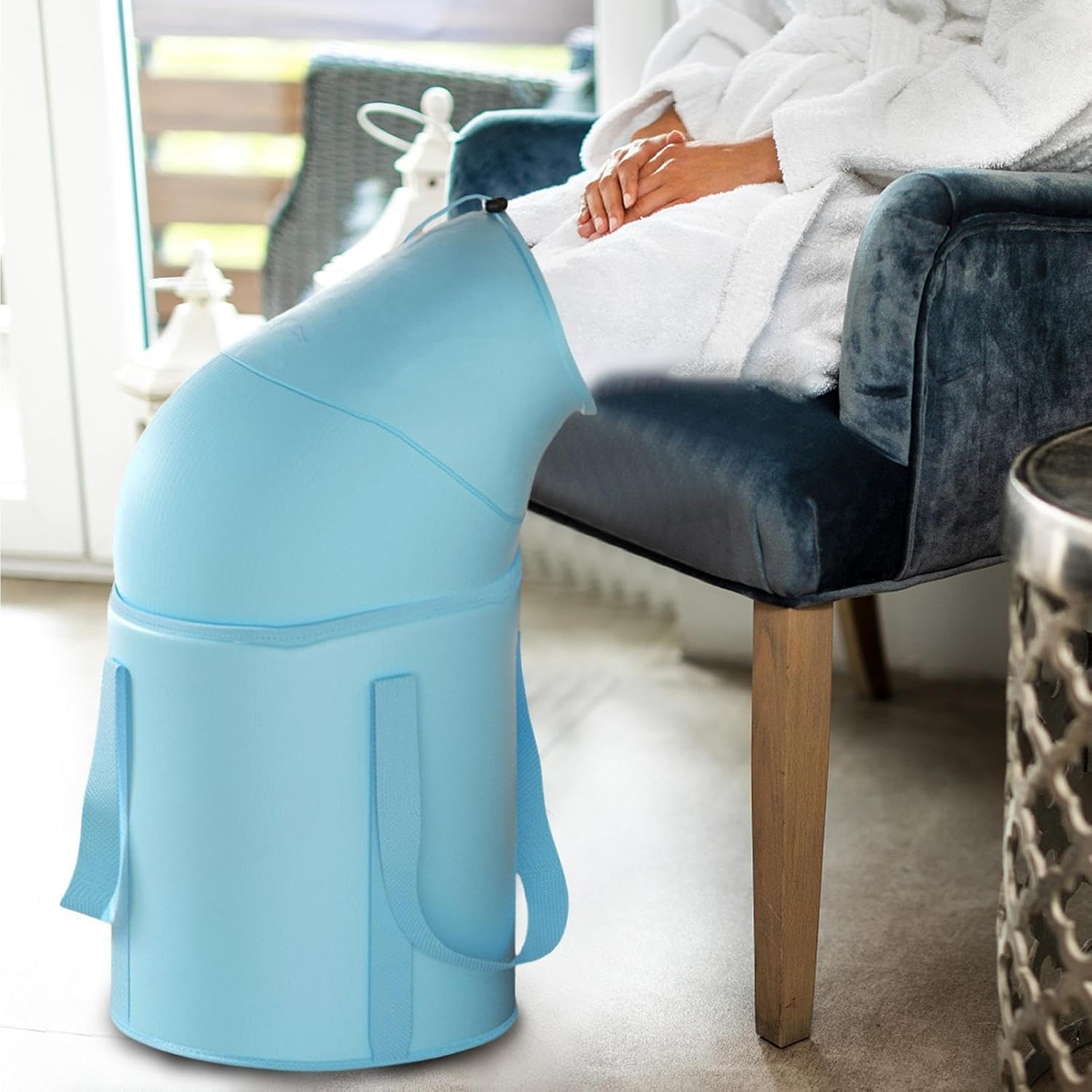 Travel Foot Bath Tub | Foldable Feet Basin Bucket,Portable Foot Soak Tub for Camping, Picnic, Hiking, Rowing, Fishing image number 4