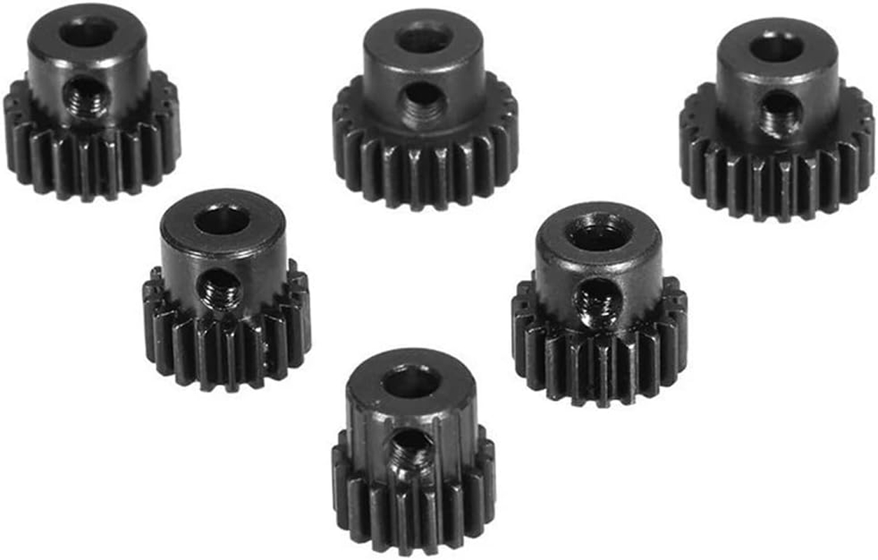 NUZAMAS 48DP Pinion Gear Set 17T 18T 19T 20T 21T 22T Metal Gear for 3.175Mm Shaft 1/10 RC Brushless Brush Motor M0.53 image number 3