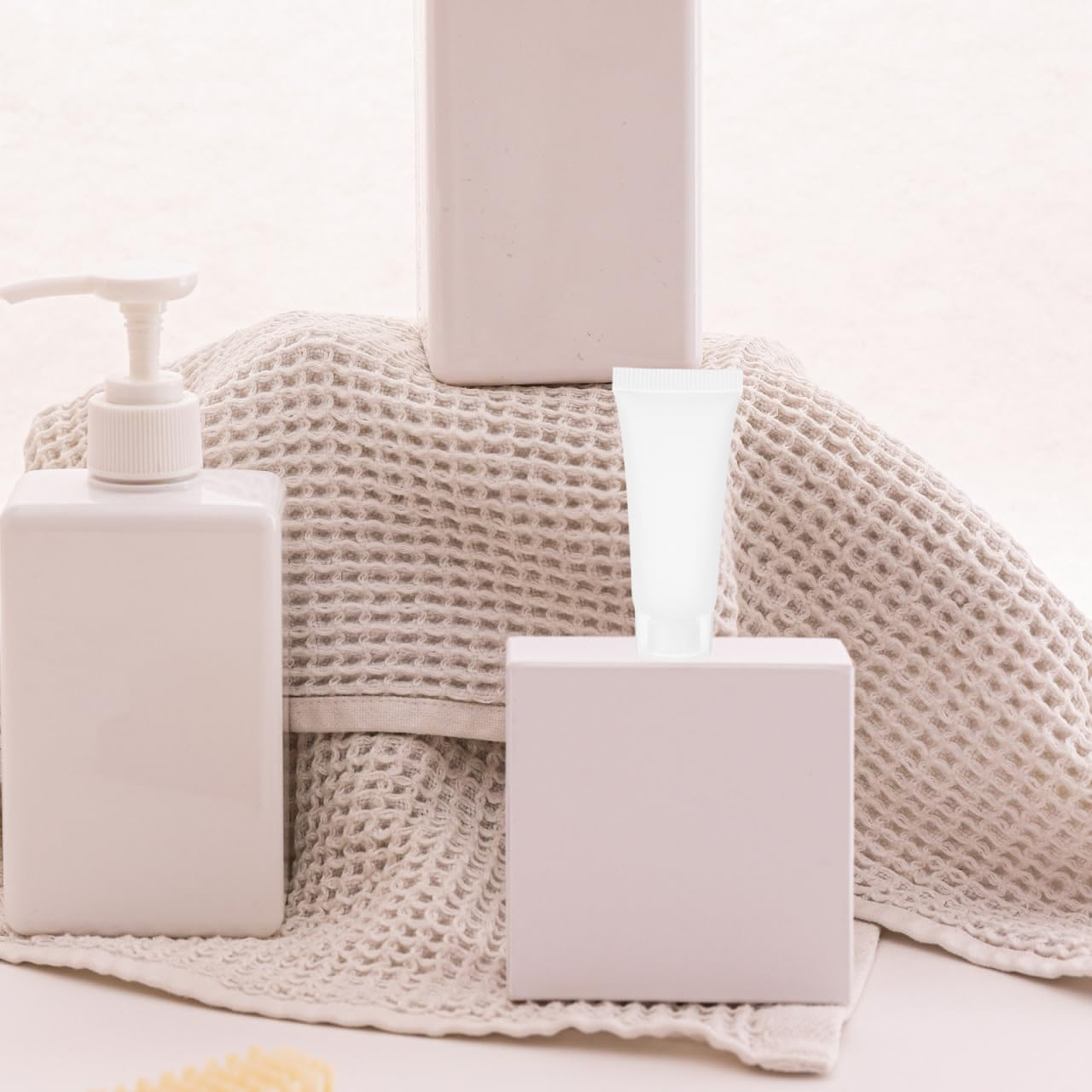 Baluue 50Pcs 10Ml Refillable Travel Squeeze Tubes - Leak-Proof Plastic Packing Hose for Hand Cream Shampoo Toothpaste Diy Projects Easy to Fill and Clean image number 1