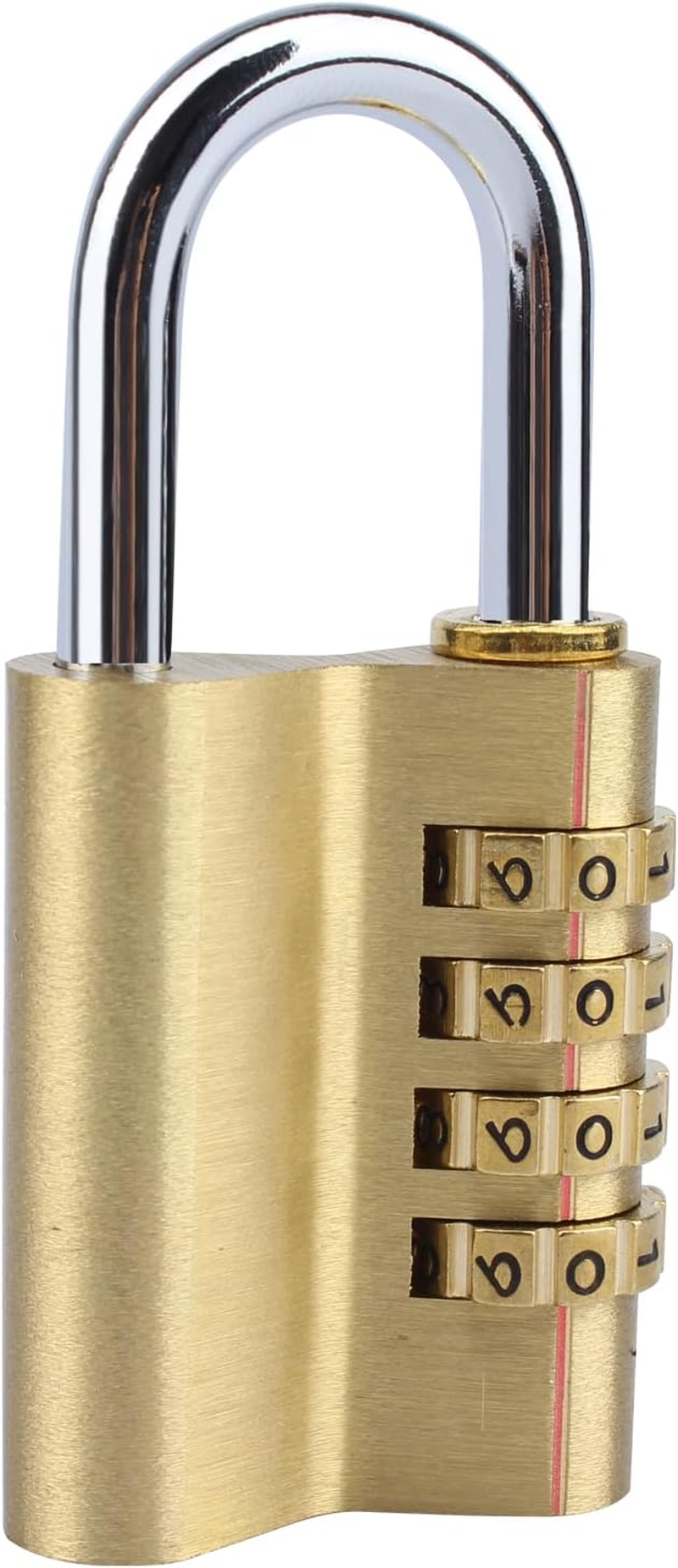 Padlock,1 Pack Combination Lock-Solid Brass Copper Security Padlocks Password Combination Code Lock for Gym Digital Locker Suitcase Drawer Lock Hardware by H Home-Amrt