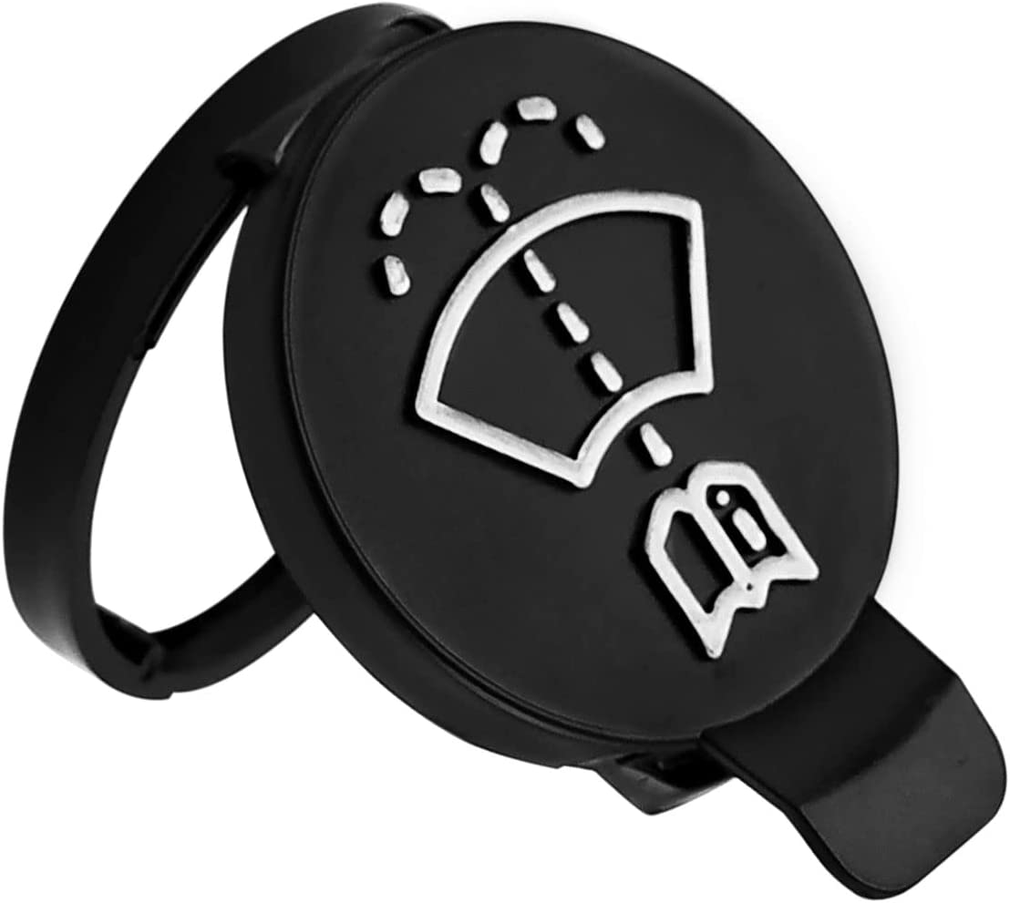 Windshield Wiper Washer Fluid Reservoir Tank Bottle Cap Compatible with Buick Cadillac Chevrolet GMC Washer Reservoir Cap 13227300 Pair image number 2