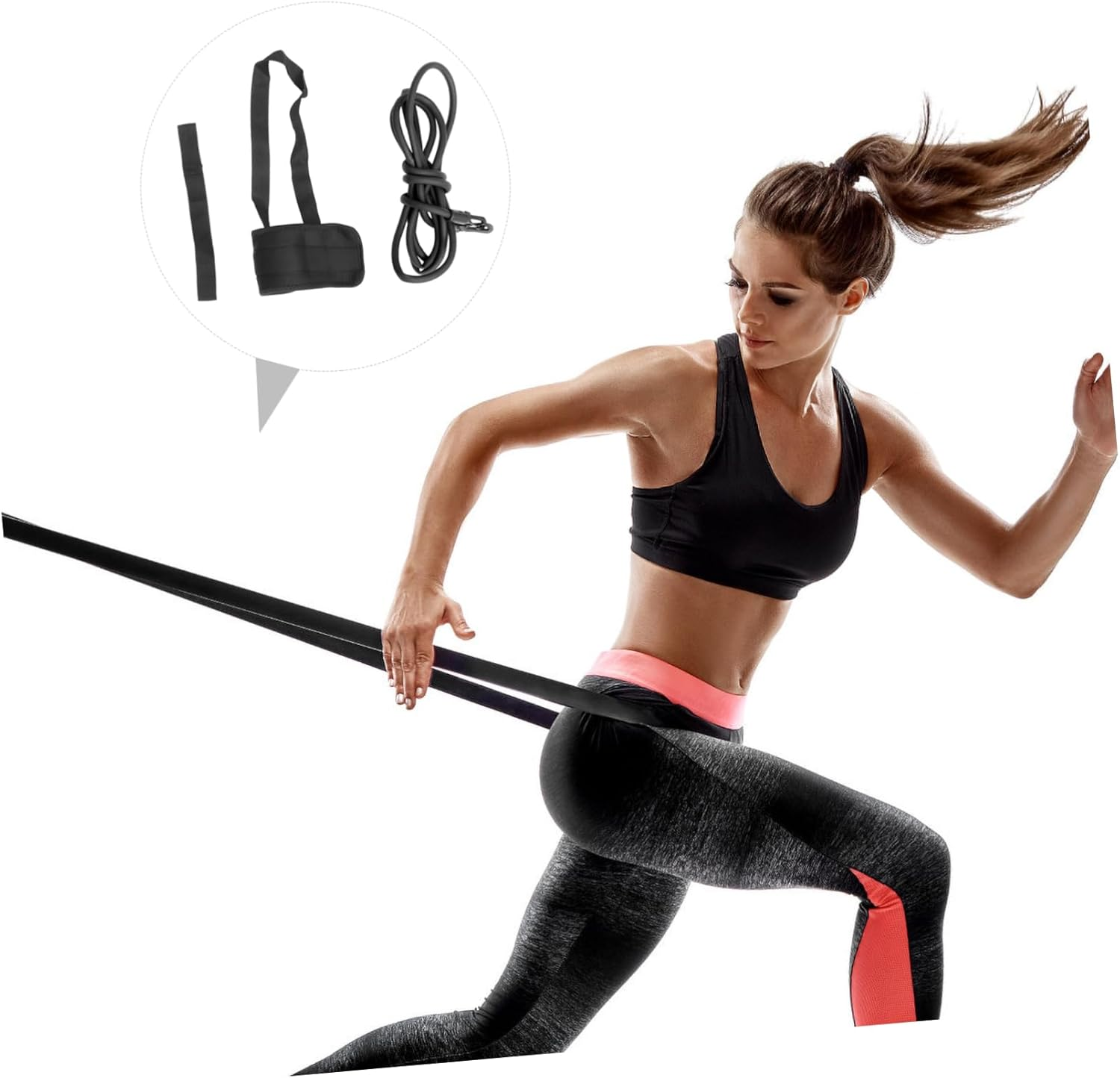 Ankle Strap Resistance Band Swimming Training Belt Adjustable Straps for Adults Boys and Girls Neoprene Comfort for Pool Exercises image number 4