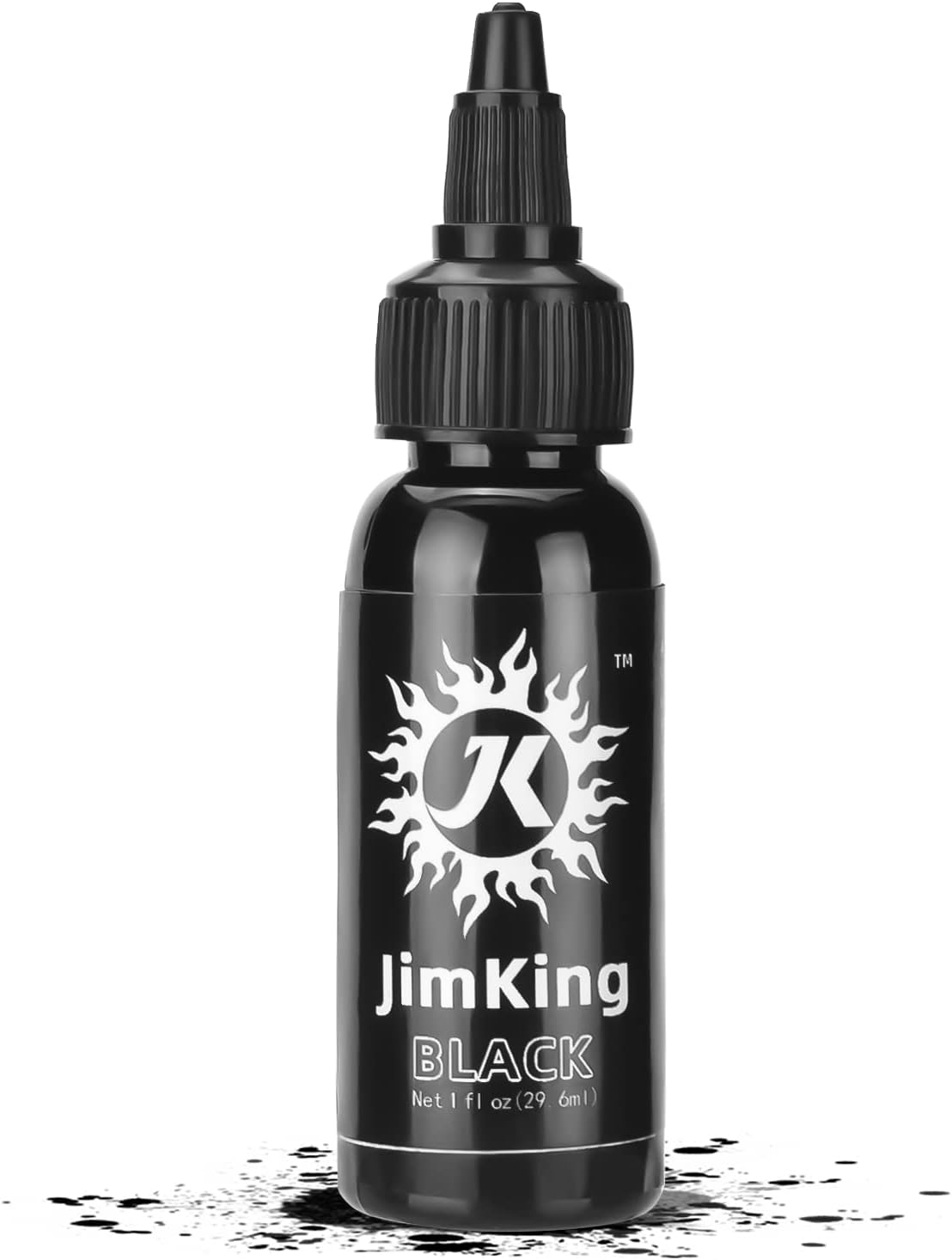 Jimking 30Ml Tattoo Ink, Tattoo Color Supply, Black Pigment Natural Plant Tattoo Ink for Permanent Makeup Tattoos (Black) image number 3