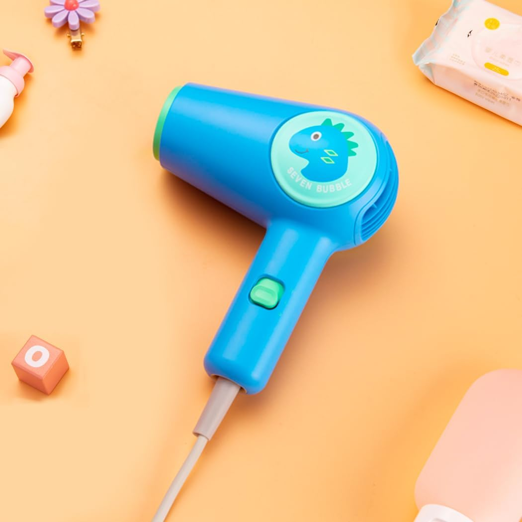 Spector Baby Blow Dryer - Baby Hair Dryer with Gentle Heat Technology for Minimal Noise, Featuring Two Heat Settings - Baby Blow Dryer for Cute Hair Styling, Blue image number 3