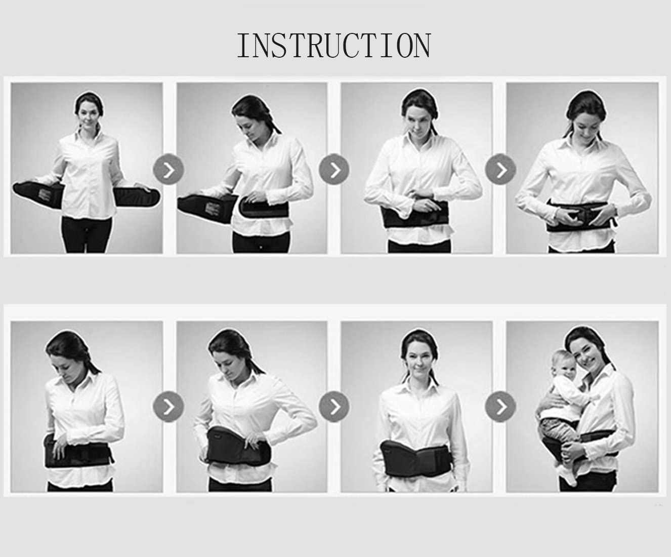 Baby Carrier with Hip Seat for All Season,Soft Waist Hip Seat Belt Carrier for Infant Baby 0-3 Years -Green image number 2