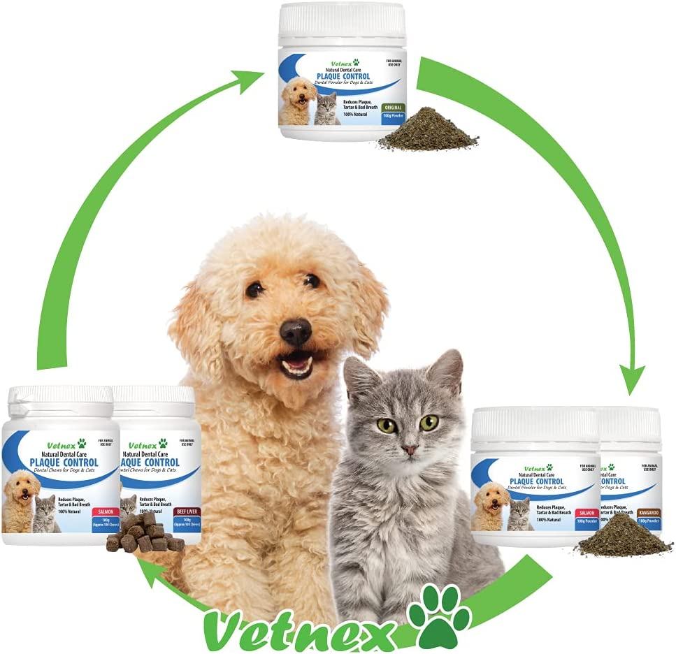 Vetnex Plaque Control Dental Powder (Kangaroo) for Dogs & Cats 100G