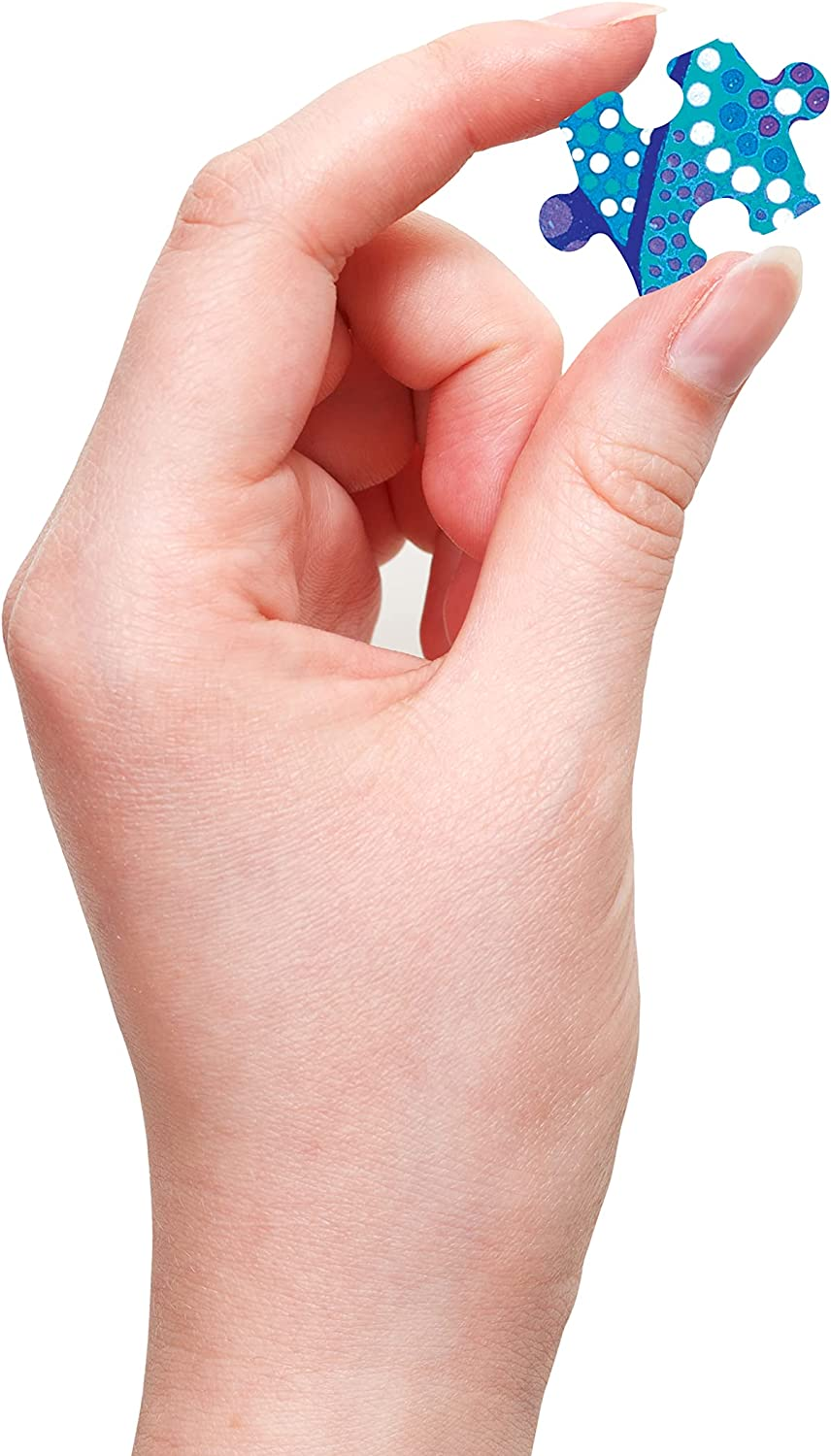 Mindbogglers Artisan 500-Piece Jigsaw Puzzle: Saltwater People - Steven Bekue - Jigsaws for Adults - Deluxe Jigsaw Puzzles - 24X18In - Intricate Puzzles - Hobbies - Aboriginal Art Jigsaw Puzzles, Blue image number 3