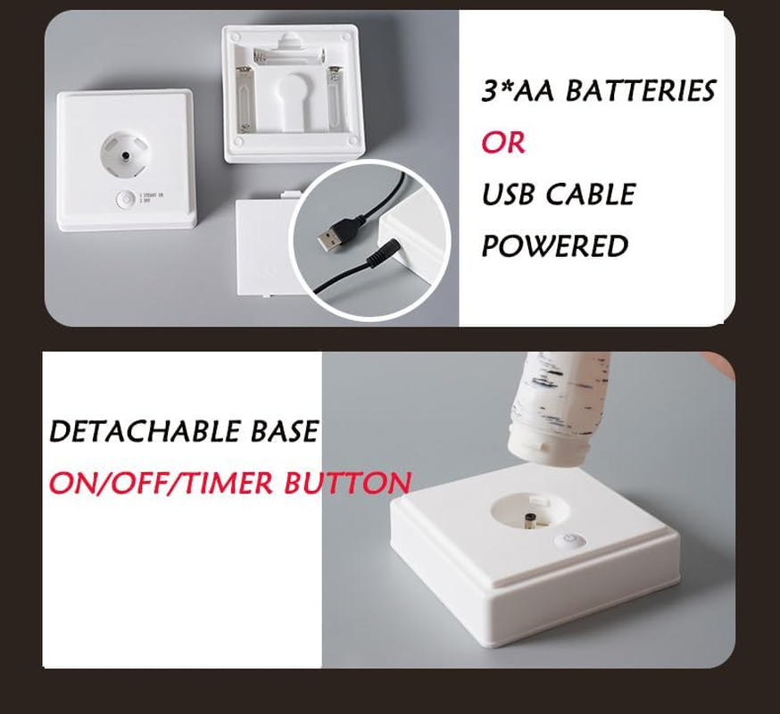 2FT Fairy Lights Birch Tree 72 LED Tree Lamp with Timer for Easter Christmas Decorations Light Spirit USB or Battery Powered Branch Lighted Trees Indoor Outdoor (72 LED, Green Tree with Berry Decor) image number 3