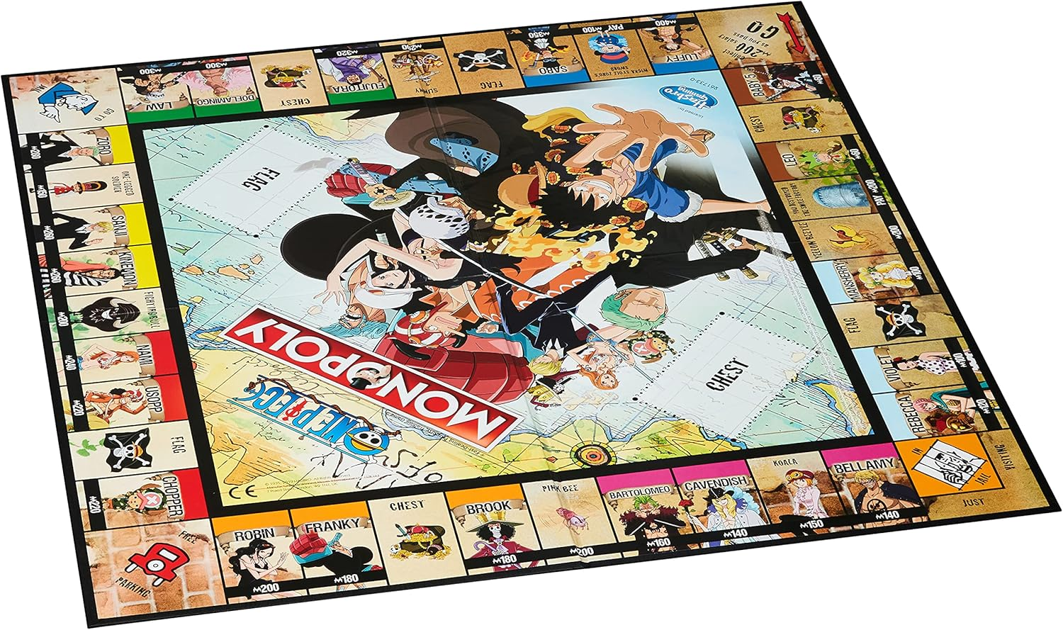 Winning Moves Monopoly One Piece Edition - Popular Board Game One Piece - Strategy Board Game with Family & Friends! - 2-6 Players Aged 12+ - Rick  Morty image number 3