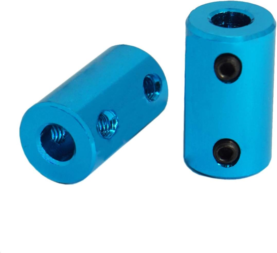 6Pack ZYCST Aluminium Alloy Shaft Coupling Rigid Stepper Motor Wheel Coupler Joint Connector for DIY Car Boat Airplane 3D Printers, 5Mm to 5Mm - 5Mm-8Mm image number 5