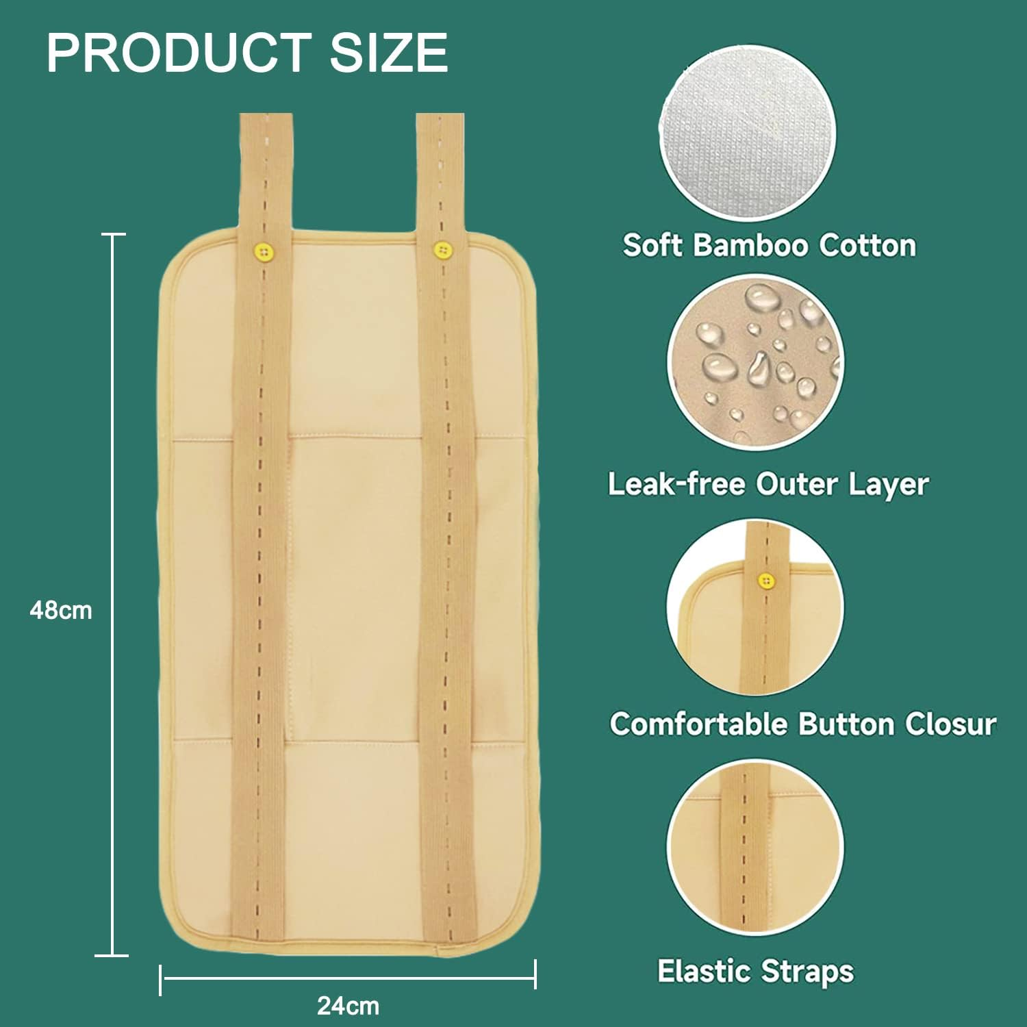 Castor Oil Pack Wrap,1Pc Castor Oil Pack Compress Reusable Castoroil Pack Wrap,Reusable Castor Oil Pack,Castor Oil Pack for Liver,Castoroil Pack Wrap,Castor Oil Packs for Liver Detox image number 1