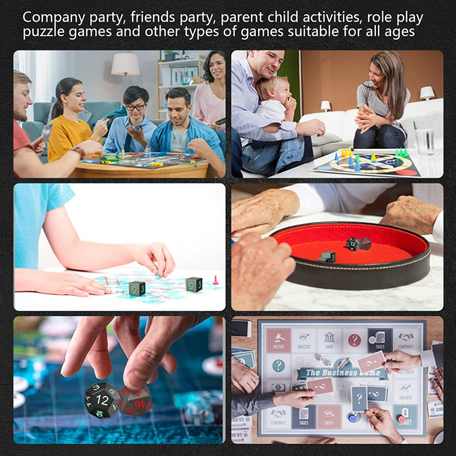 DND Rechargeable LED Light up Dice Set with Charging Box - 7 PCS Electronic Polyhedral Dice for Dungeons and Dragons, Tabletop Games, D&D, MTG, Pathfinder, RPG - Glowing image number 3