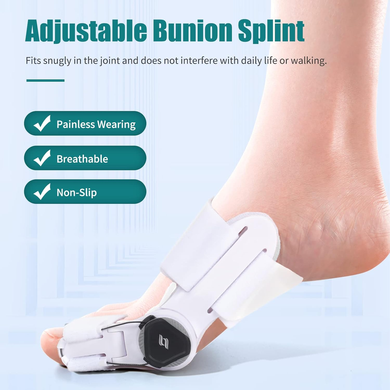 1 Pc Bunion Corrector for Women Big Toe Orthopedic Bunion Toe Straightener with Knob Correction for Bunion Pain Relief Adjustable Splint Brace for Men with Sleeve Hammer Toe Corrector image number 1