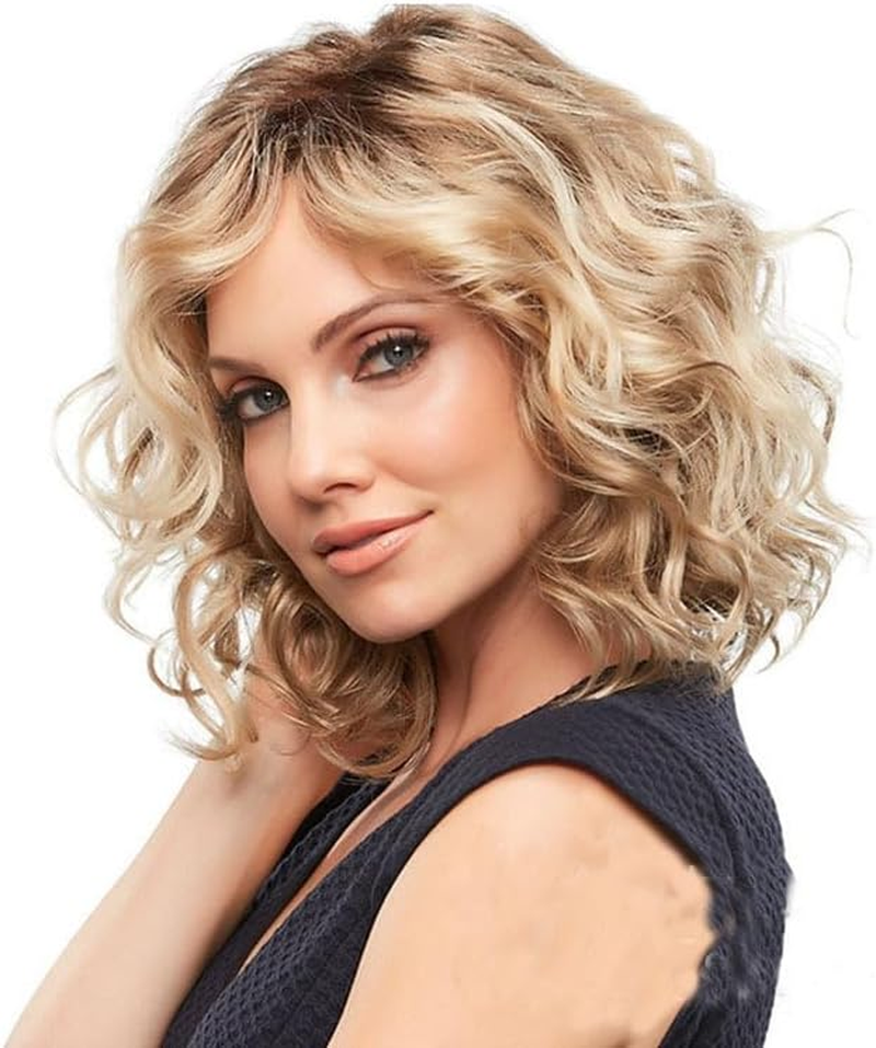 Women'S Wig Fabulous Mid-Length Wig with Swept Bang and Tousled Curls (Style1) image number 2