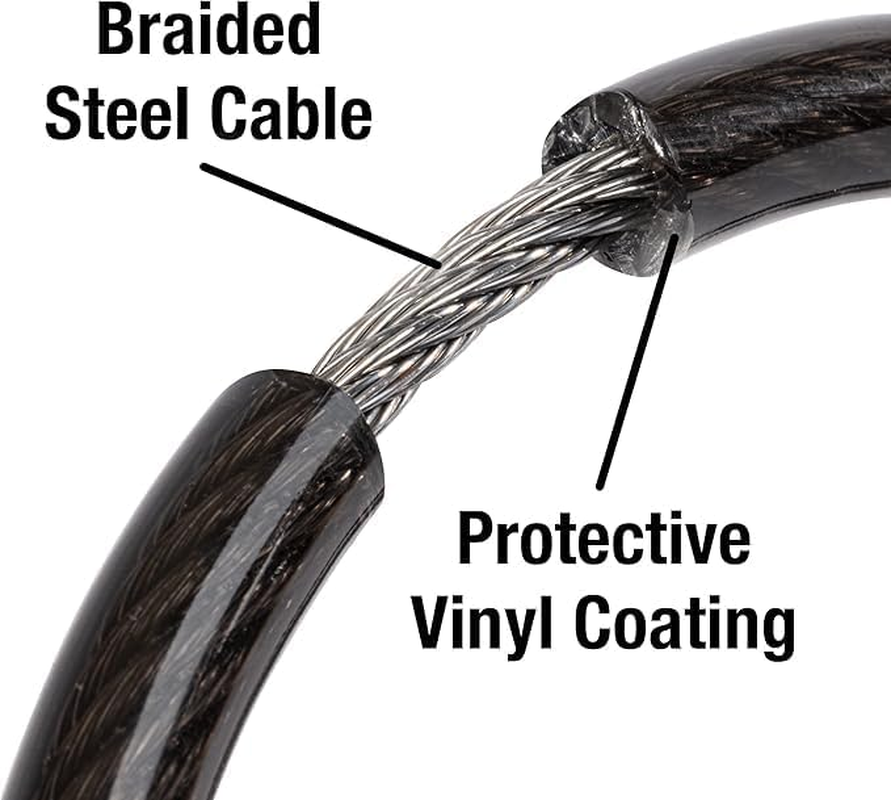 2 Pack Bike Locks Cable, anti Theft Bicycle Lock Chain, 4 Digit 39 Inch Security Resettable Bike Combination Lock Self Coiling Combination Cable Combo Bike Locks for Kids Scooter image number 3