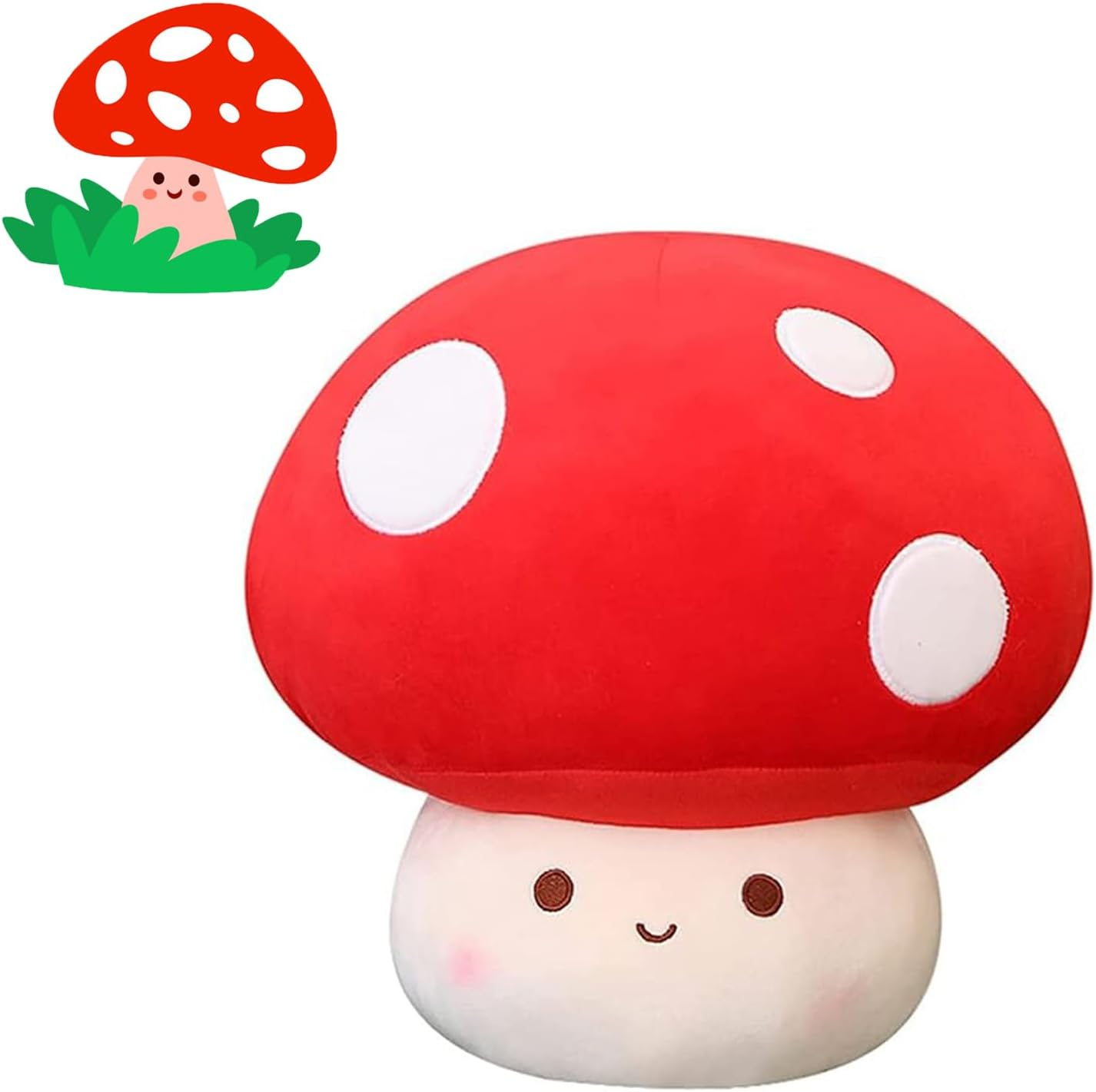 Mushroom Stuffed Pillow Room Decor for Kids Adult (001) image number 6