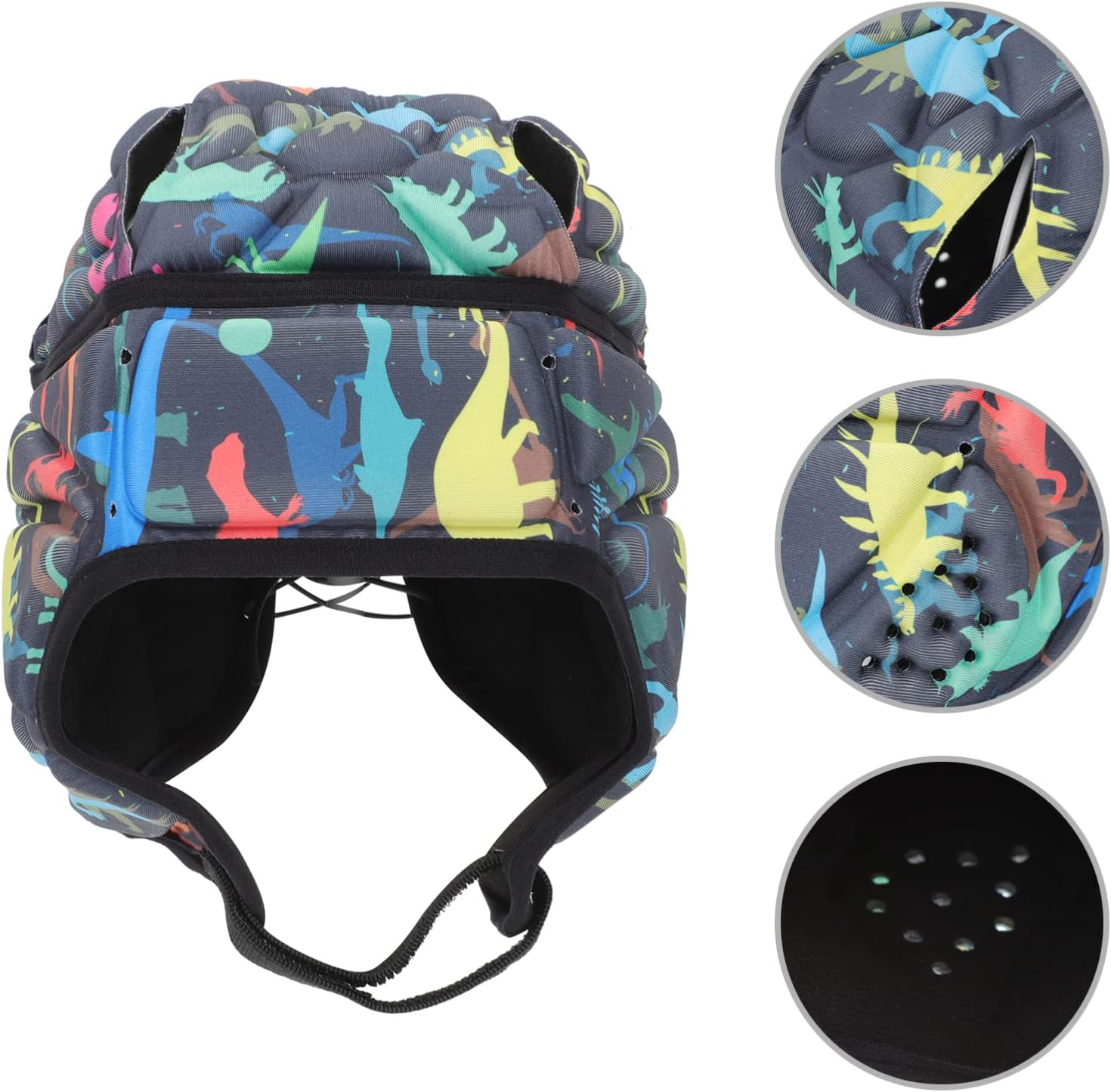 BESPORTBLE Rugby Helmet Padding for Sports Safety Soft Protective Gear for Goalkeepers Breathable Design for Rugby Soccer Baseball and Roller Skating Color image number 3