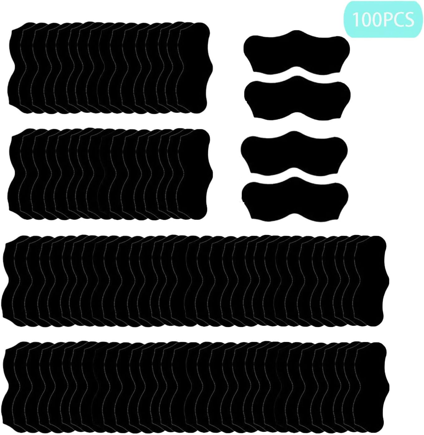 100Pack Blackhead-Removing Nose Strips, Blackhead Pore Strips, Charcoal Black Deep Cleansing Nose Strips for Men and Women (Black） image number 2