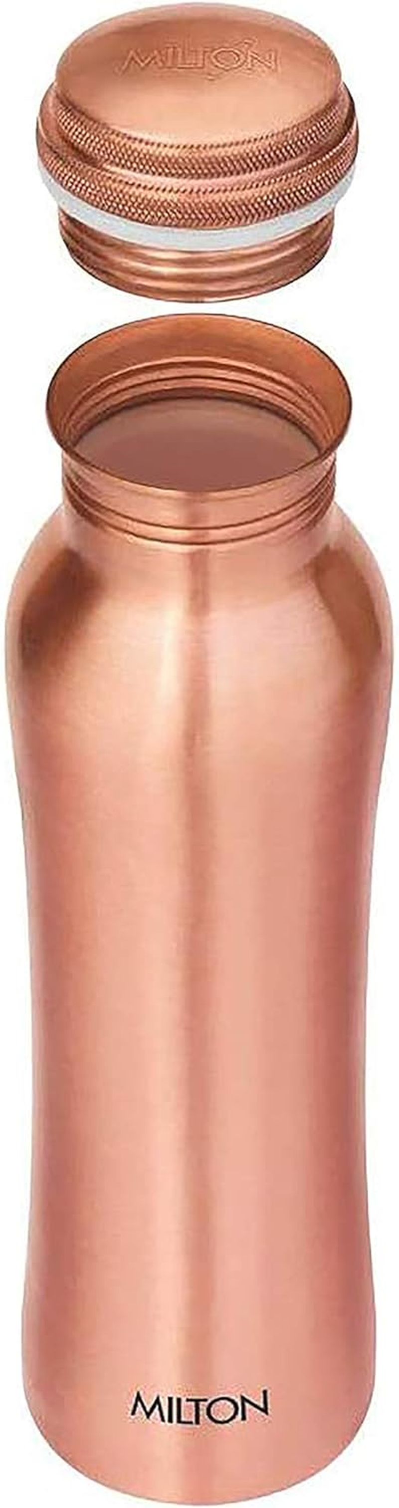 Milton Copper Water Bottle 34 Oz Extra Large - an Ayurvedic Pure Copper Vessel, Drink More Water, Lower Your Sugar Intake and Enjoy the Health Benefits Immediately- 920 Ml Copperas image number 3